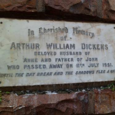 DICKENS Arthur William -1951