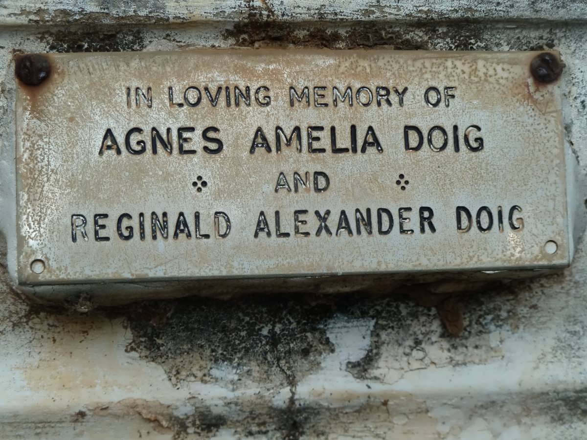 DOIG Reginald Alexander &amp; Agnes Amelia
