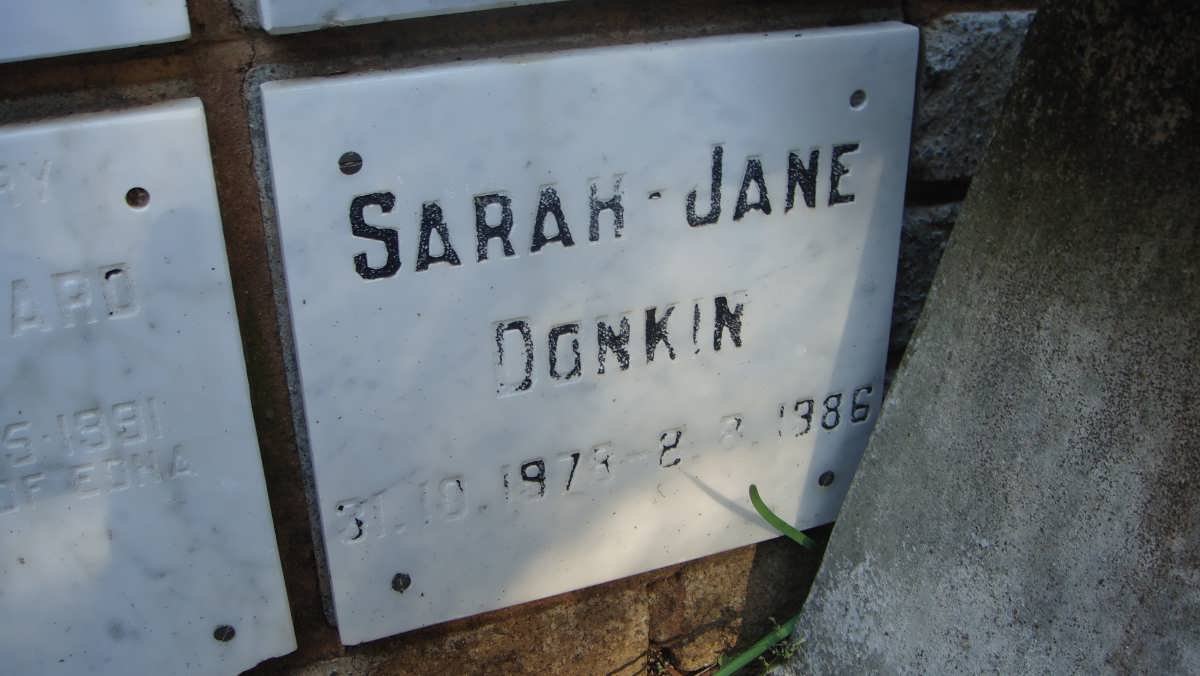 DONKIN Sarah-Jane 1978-1986