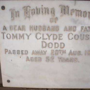 DODD Tommy Clyde Cousens -1968