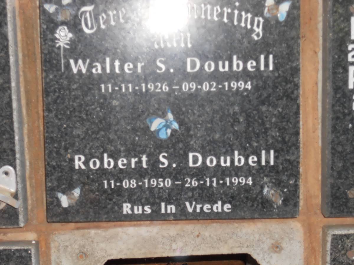 DOUBELL Walter S. 1926-1994 :: DOUBELL Robert S. 1950-1994