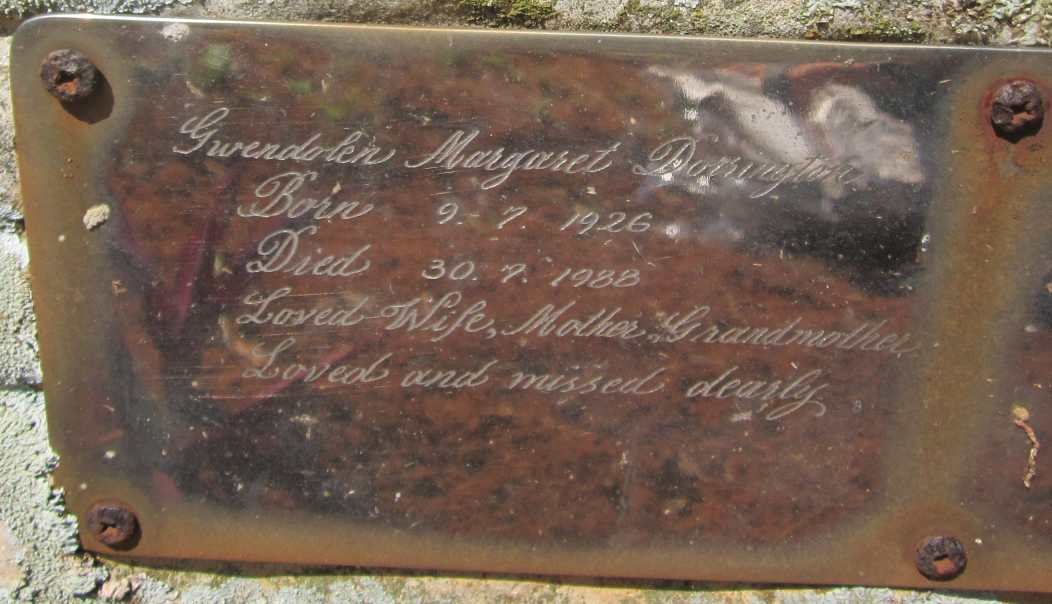 DORRINGTON Gwendolen Margaret 1926-1988