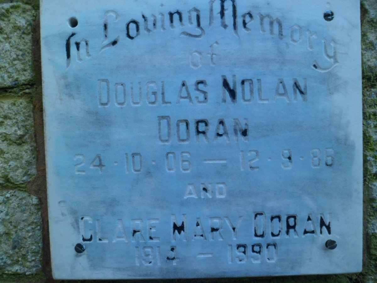 DORAN Douglas Nolan 1906-1986 &amp; Clare Mary 1914-1990