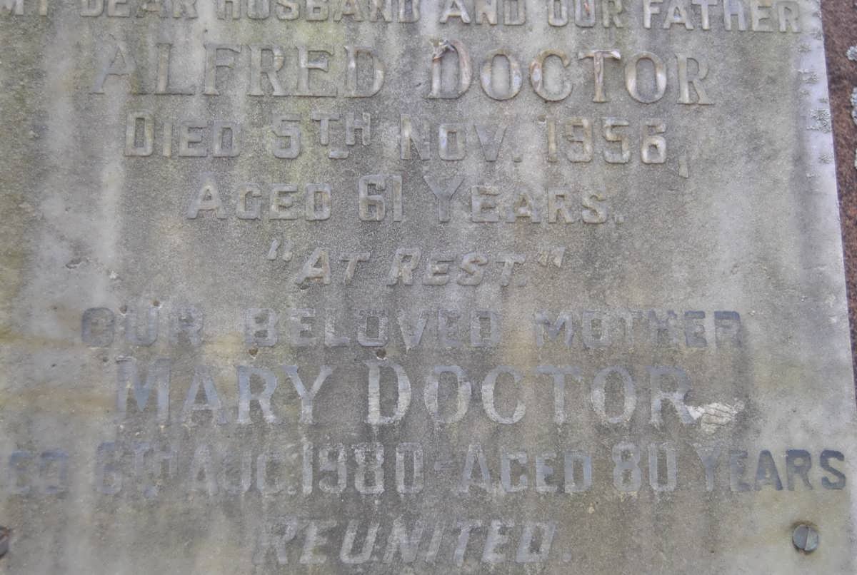 DOCTOR Alfred -1956 &amp; Mary -1980