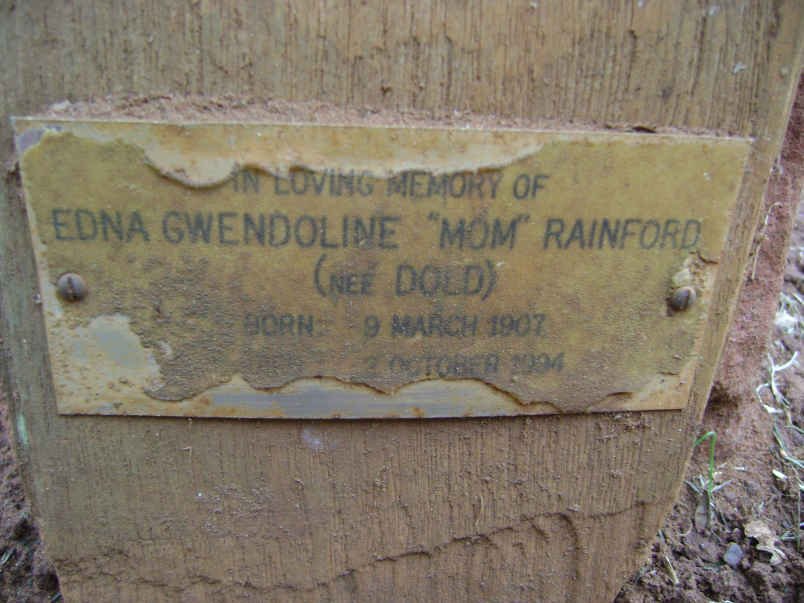 RAINFORD Edna Gwendoline nee DOLD 1907-1994
