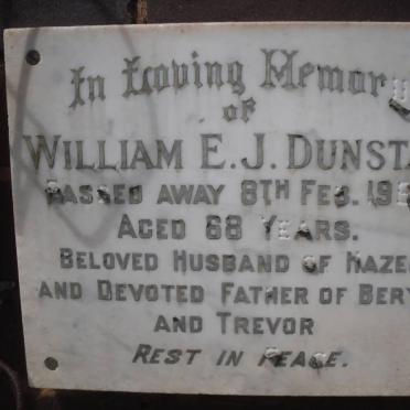 DUNSTAN William E.J. -1967