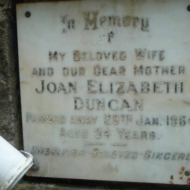 DUNCAN Joan Elizabeth -1964