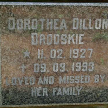 DRODSKIE Dorothea Dillon 1927-1993