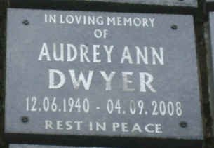DWYER Audrey Ann 1940-2008