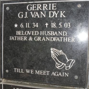 DYK G.J., van 1934-2003