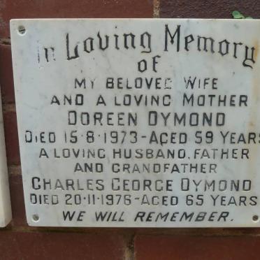 DYMOND Charles George -1976 &amp; Doreen -1973