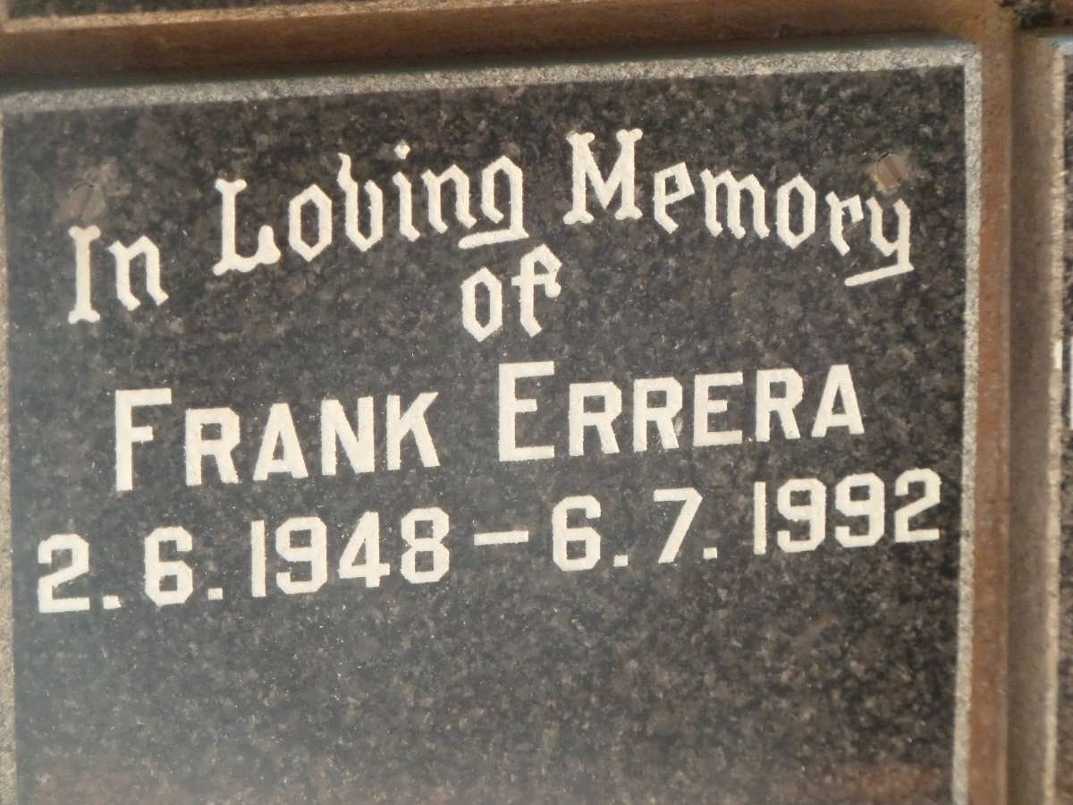 ERRERA Frank 1948-1992