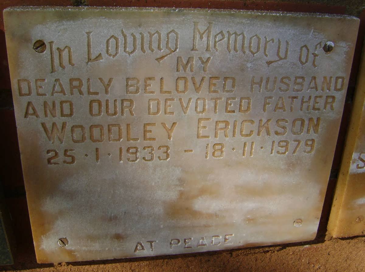 ERICKSON Woodley 1933-1979