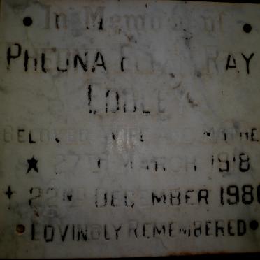 EDDLEY Pheona Ellen Ray 1918-1986