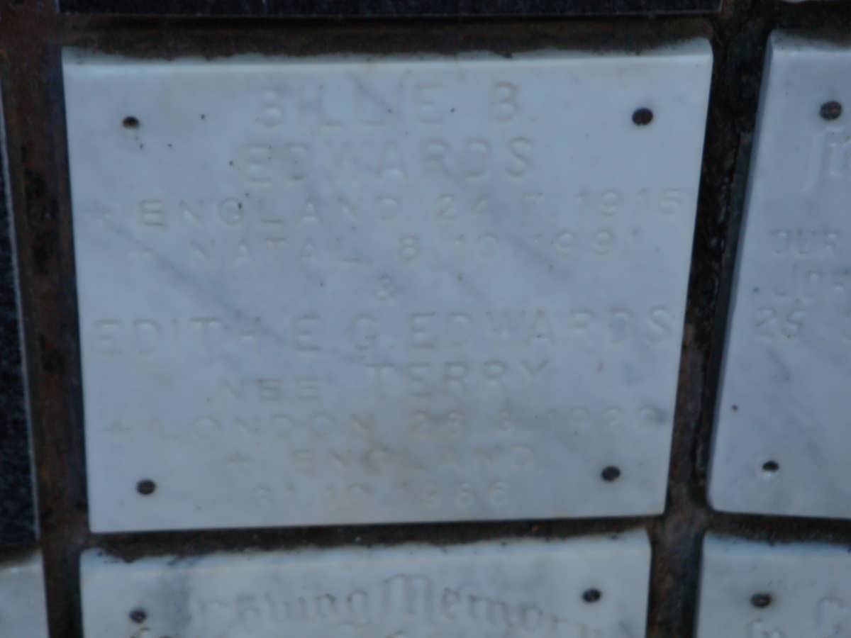 EDWARDS Billie B. 1915-1991 &amp; Edith E.G. TERRY 1920-1986