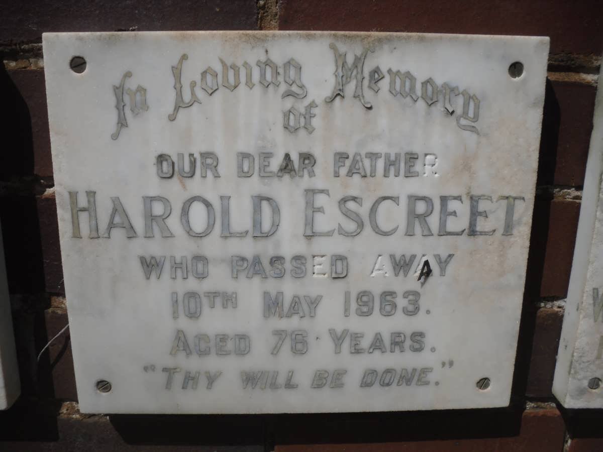 ESCREET Harold -1963