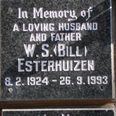 ESTERHUIZEN W.S. 1924-1993