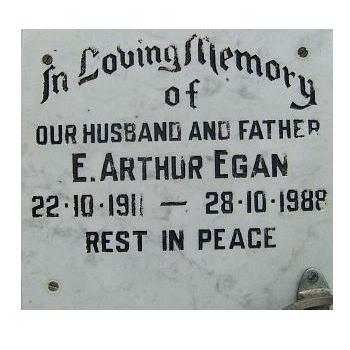 EGAN E. Arthur 1911-1988