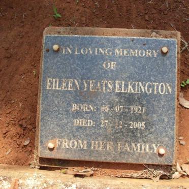 ELKINGTON Eileen Yeats 1921-2005