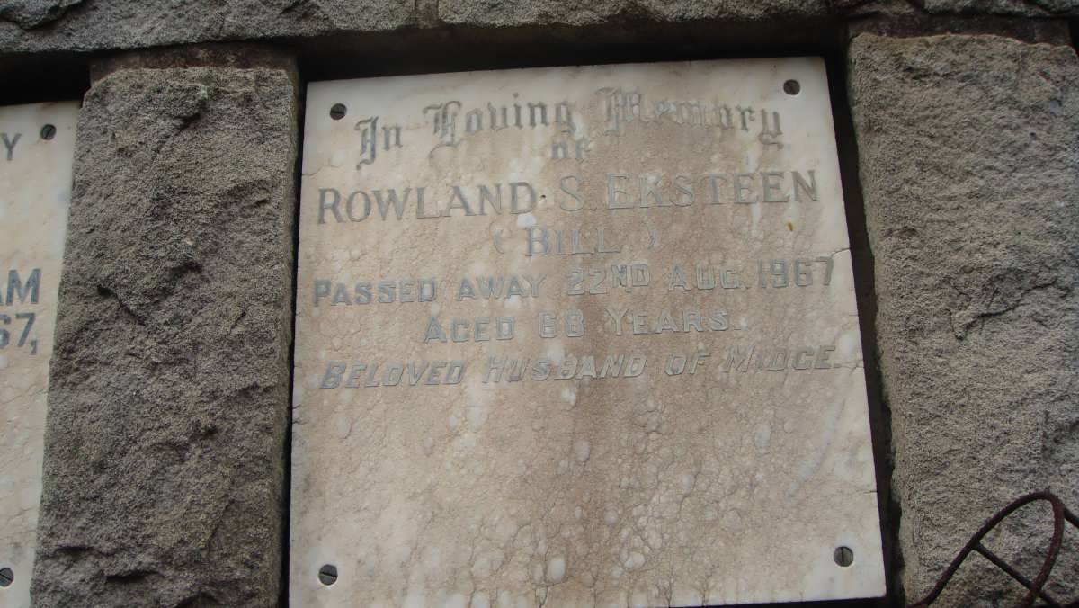 EKSTEEN Rowland S. -1967
