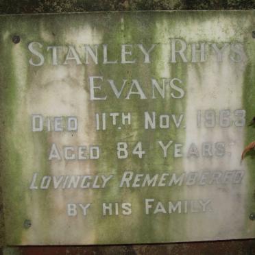 EVANS Stanley Rhys -1963