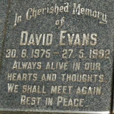 EVANS David 1975-1992