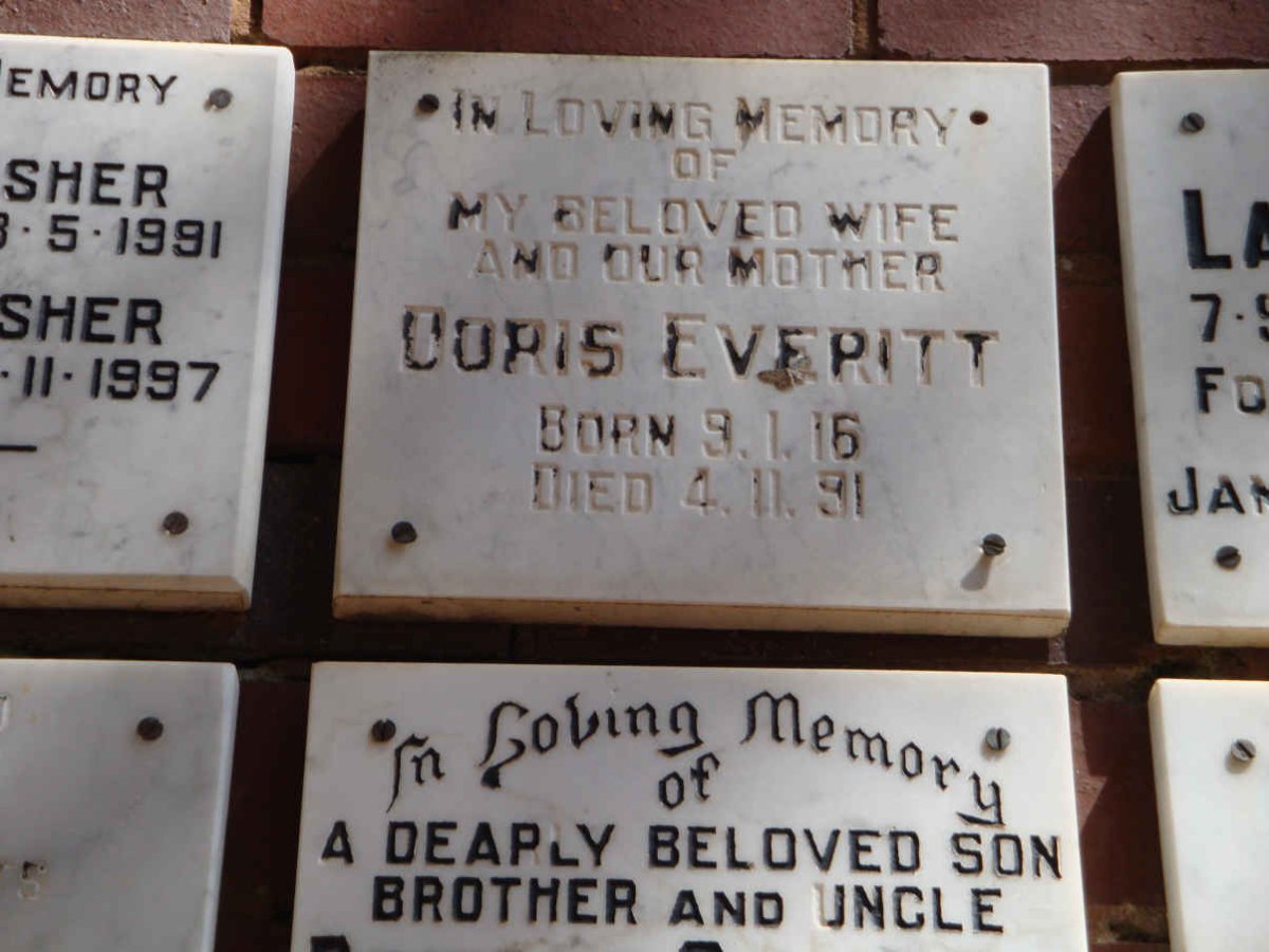 EVERITT Doris 1916-1991