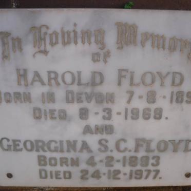 FLOYD Harold 1890-1969 &amp; Georgina S.C. 1893-1977
