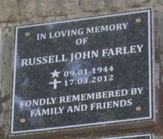 FARLEY Russell John 1944-2012