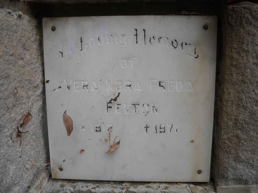 FELTON Vera Nora Freda 1912-1971