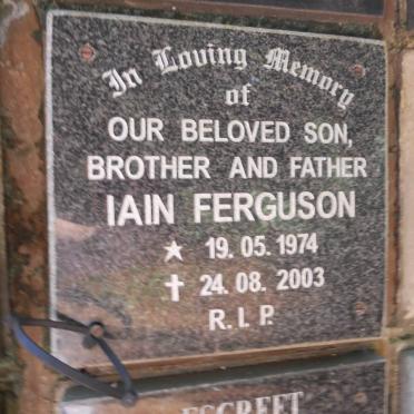 FERGUSON Iain 1974-2003