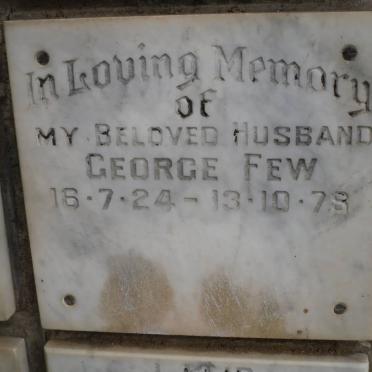 FEW George 1924-1978