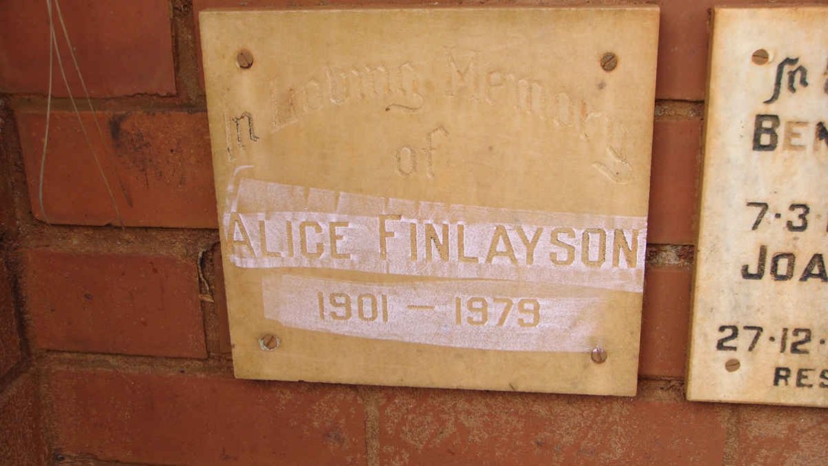 FINLAYSON Alice 1901-1979