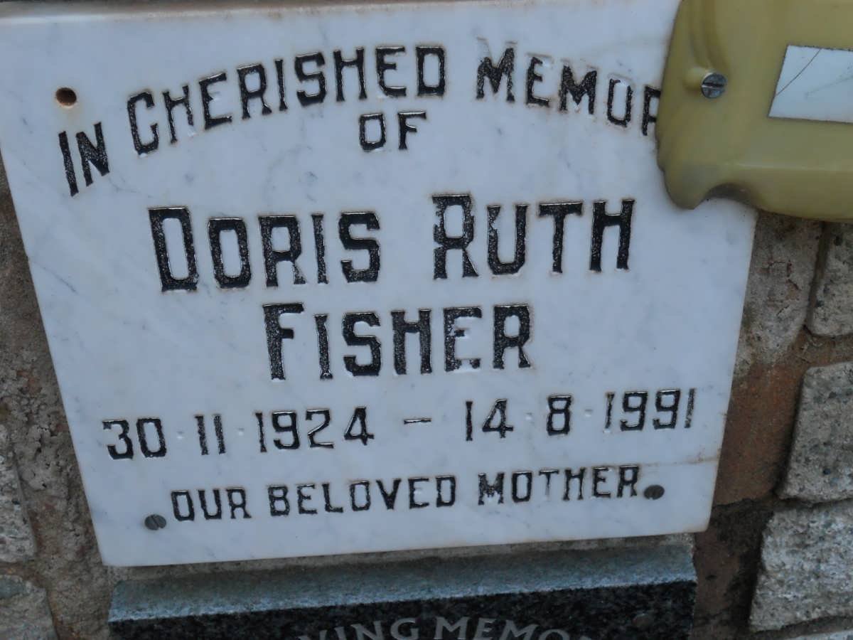 FISHER Doris Ruth 1924-1991