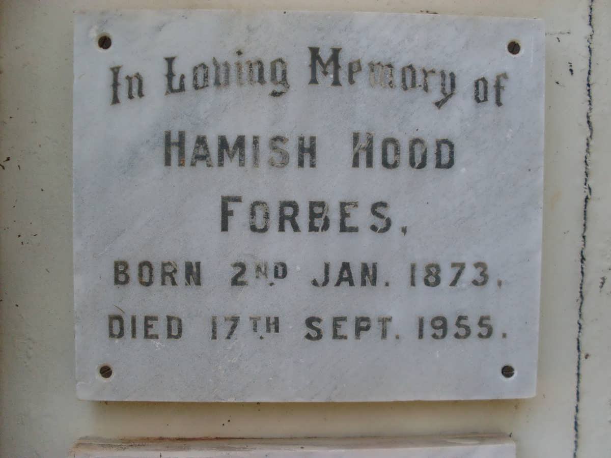 FORBES Hamish Hood 1873-1955