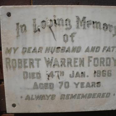 FORDYCE Robert Warren -1966