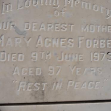FORBES Mary Agnes -1973