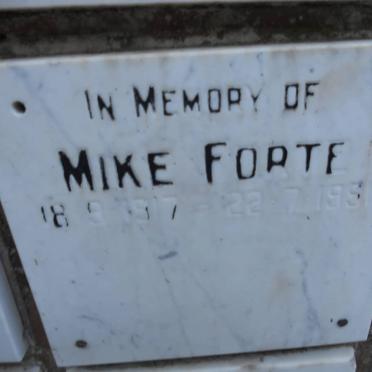 FORTE Mike 1917-1991