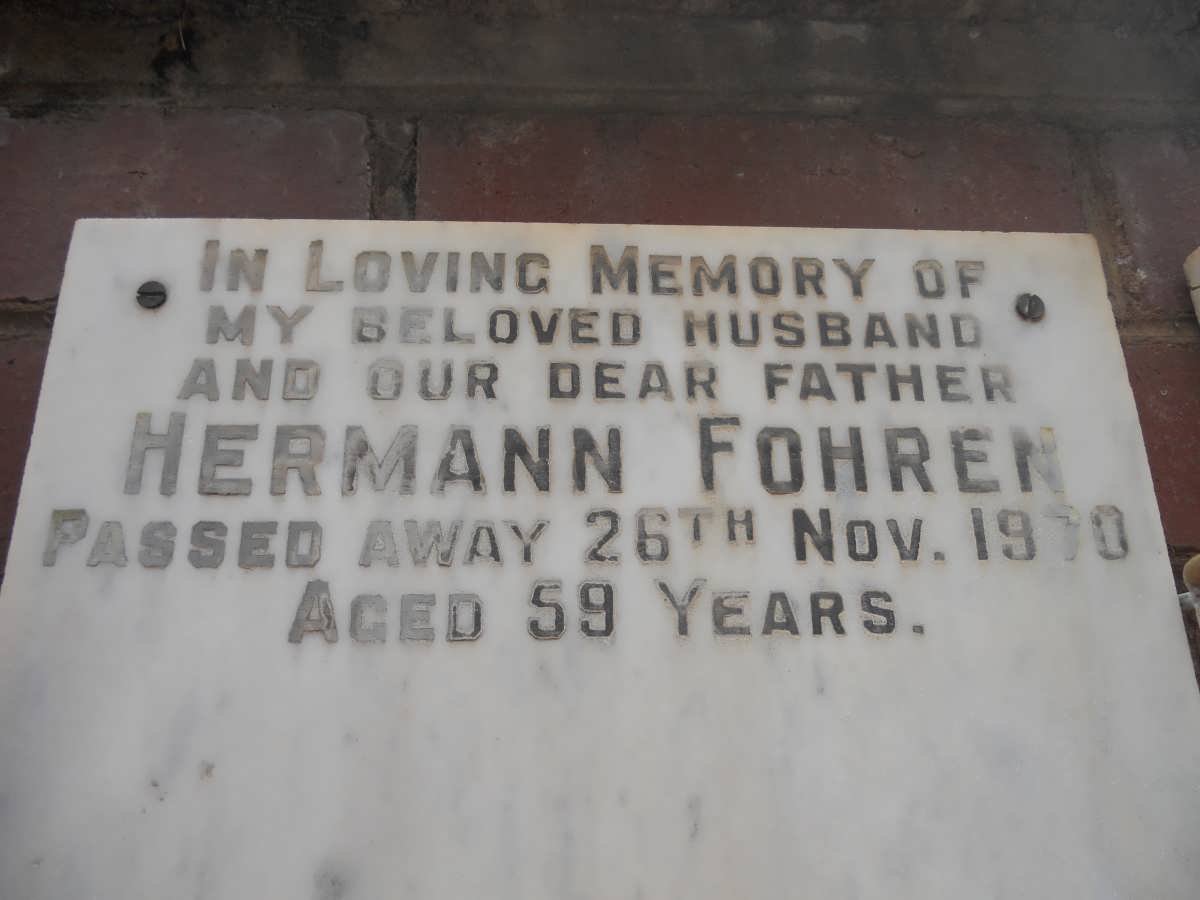FOHREN Hermann -1970