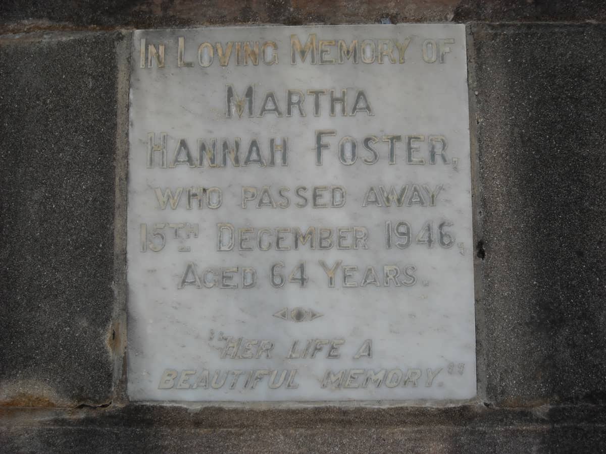 FOSTER Martha Hannah -1946