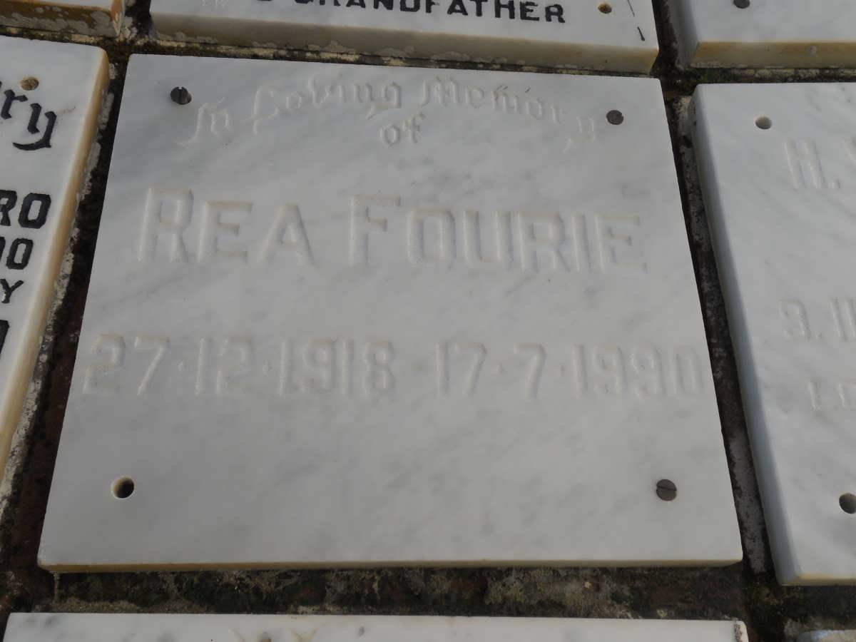 FOURIE Rea 1918-1990