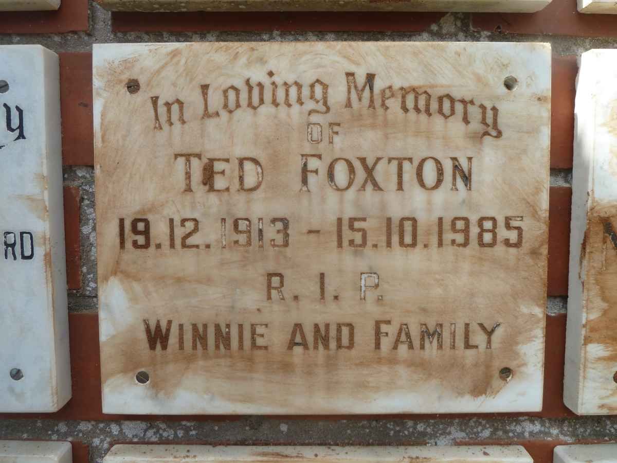 FOXTON Ted 1913-1985