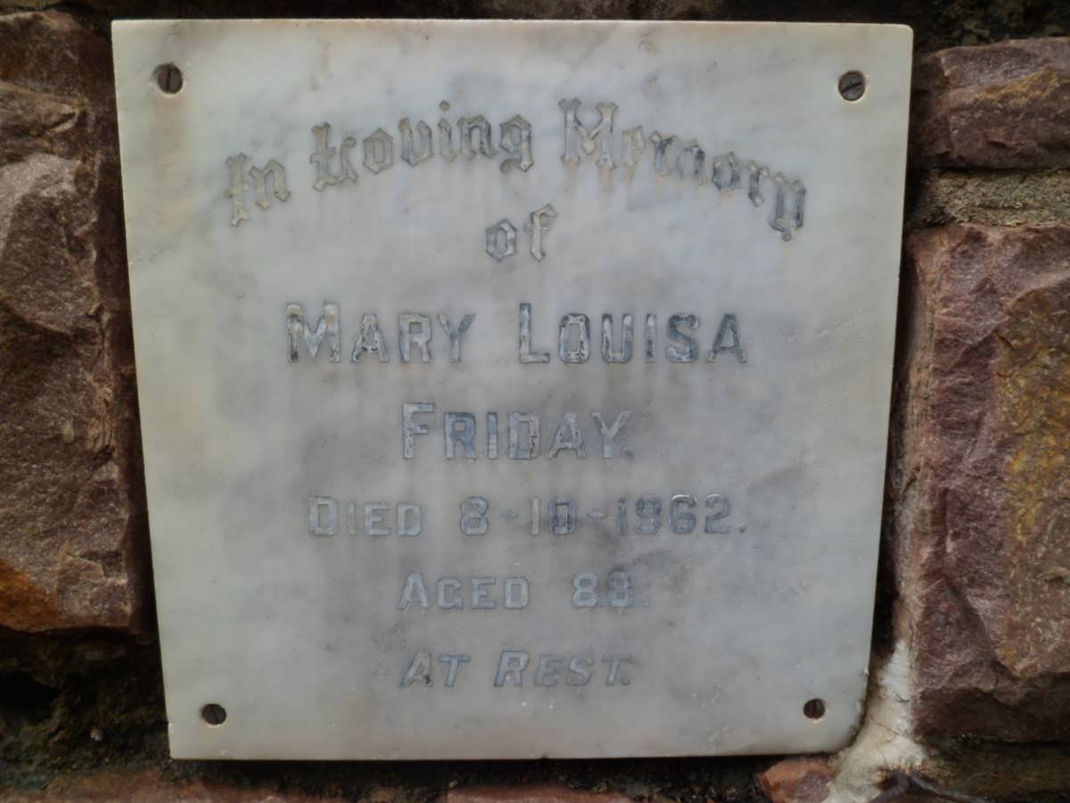 FRIDAY Mary Louisa -1962