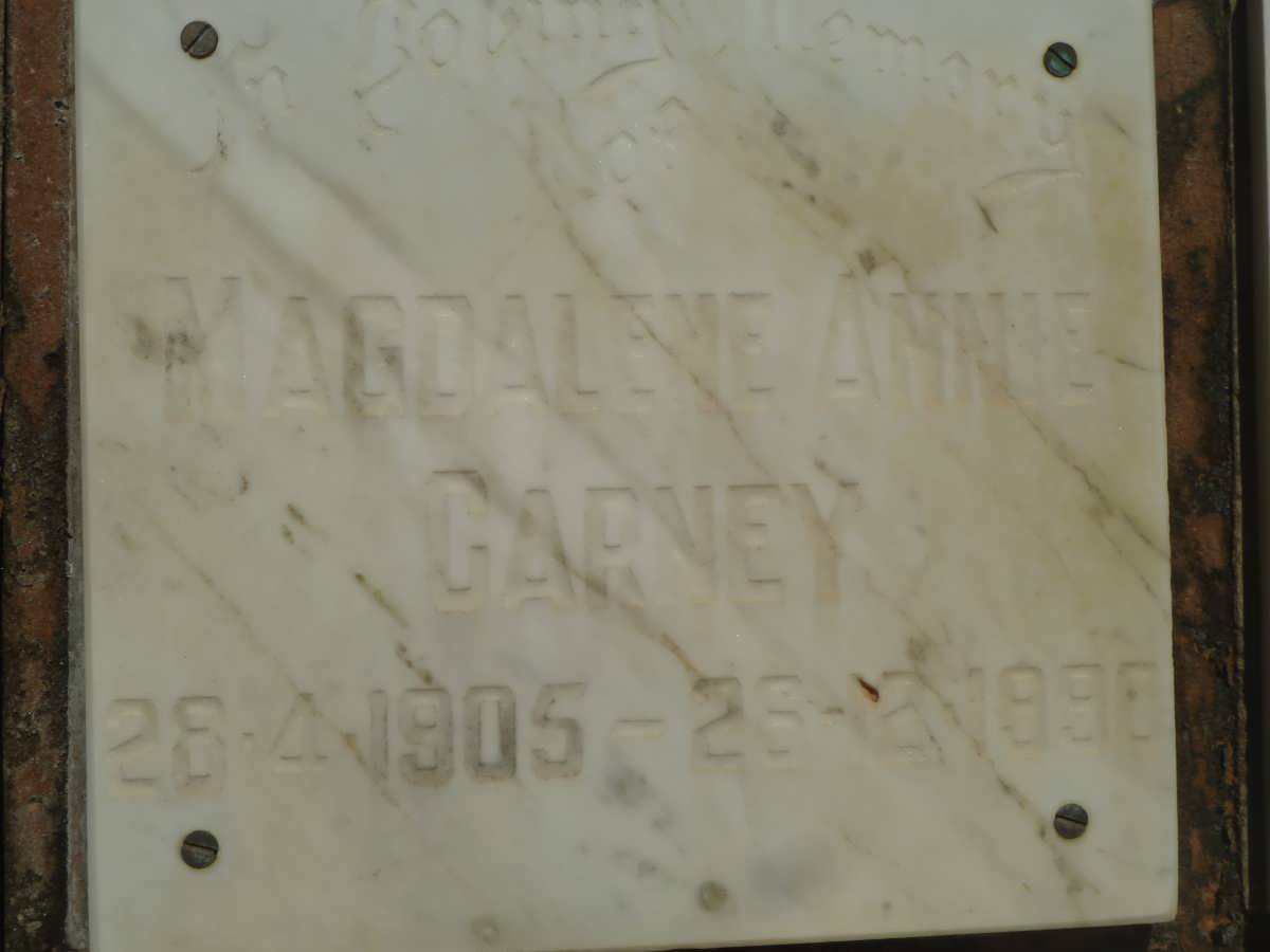 GARNEY Magdalene Annie 1905-1990