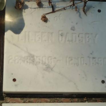 GADSBY Eileen 1909-1990
