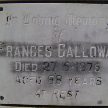 GALLOWAY Frances -1975