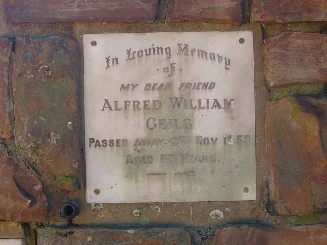 GEILS Alfred William -1953