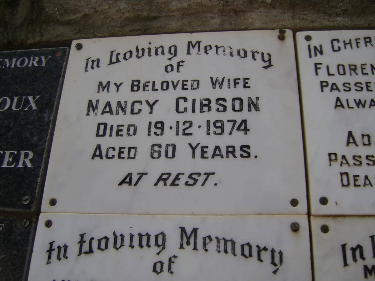 GIBSON Nancy -1974