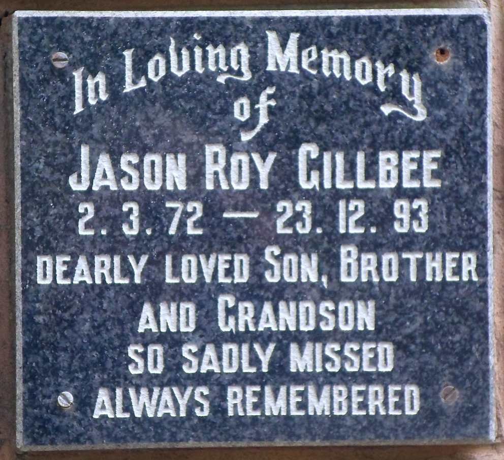 GILLBEE Jason Roy 1972-1993