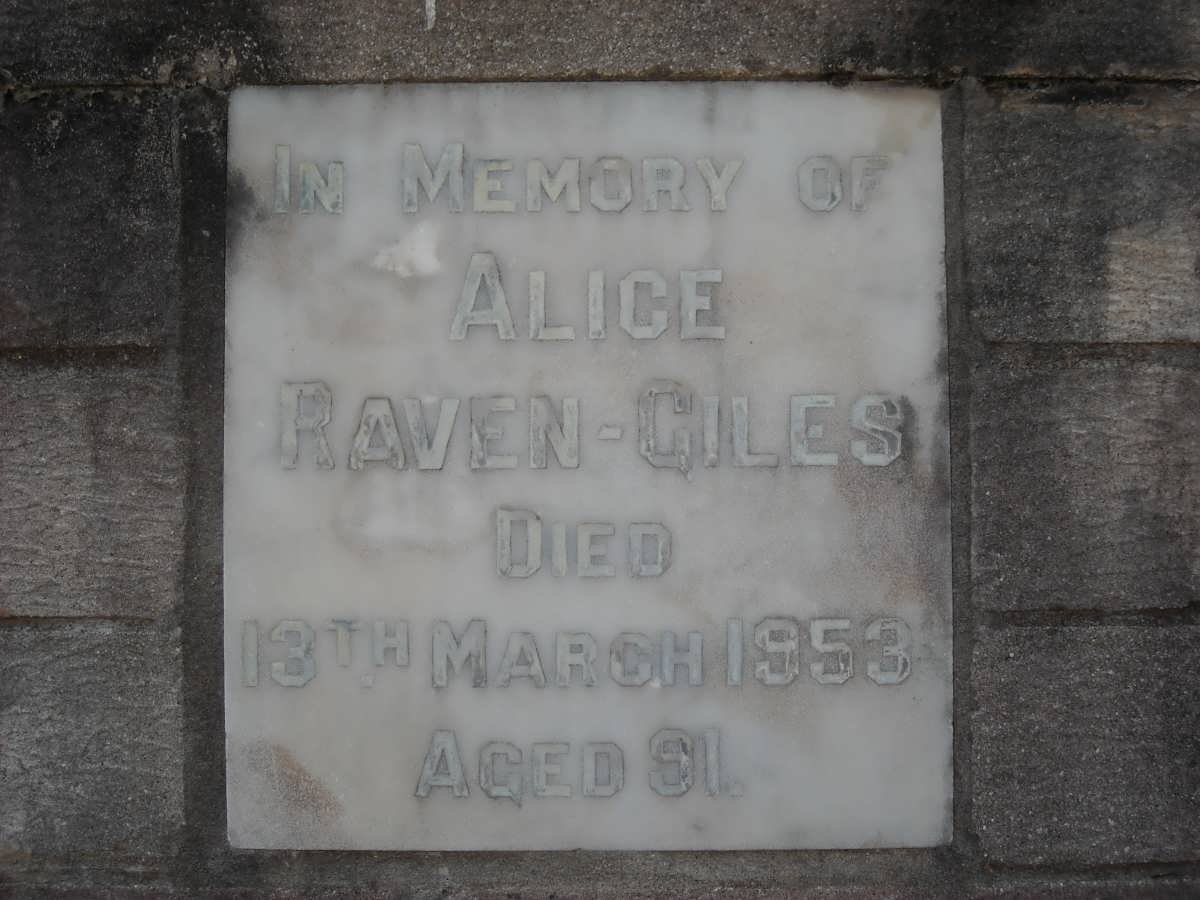 GILES Alice, Raven -1953